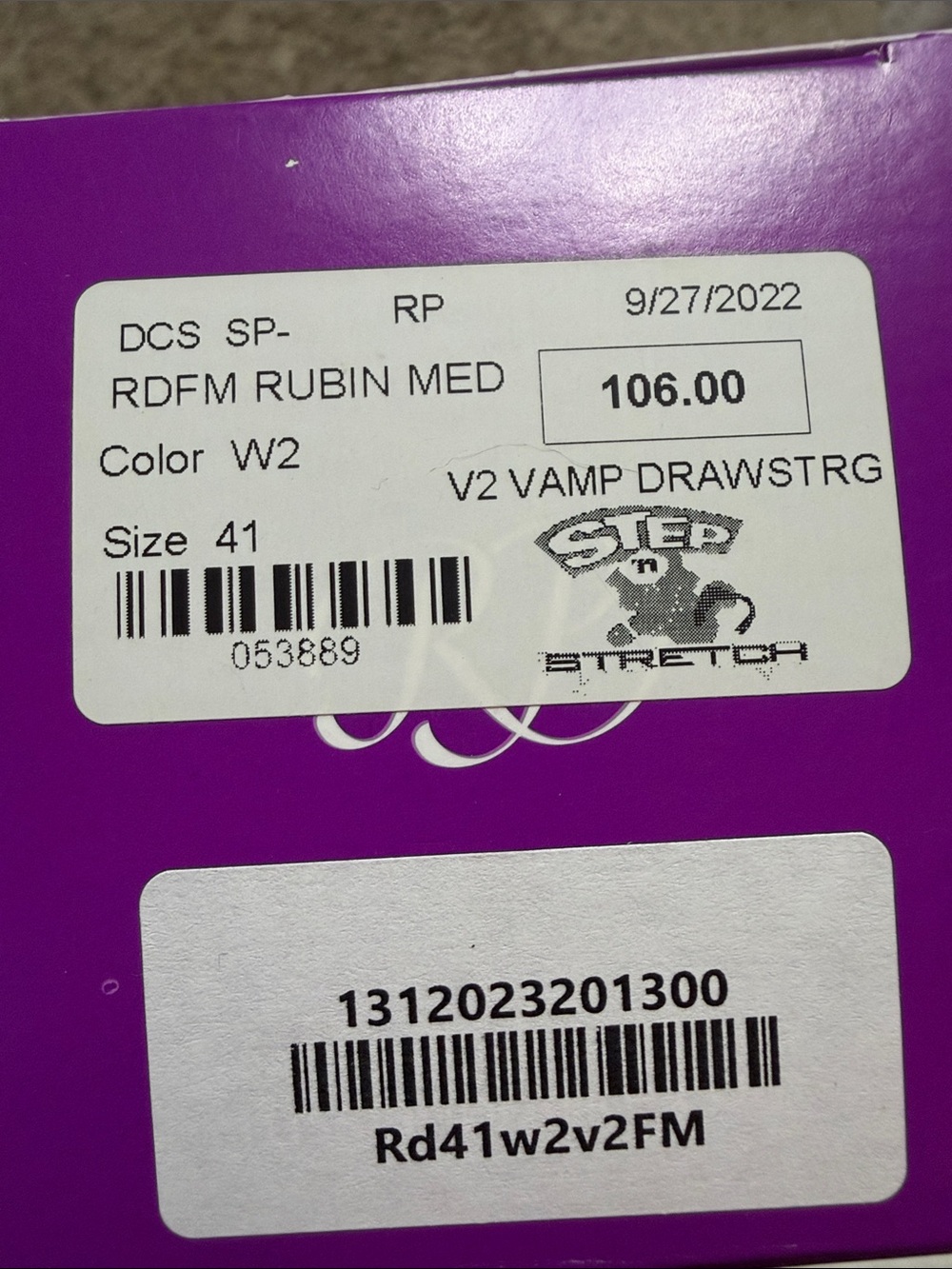 Rubin Russian Pointe RD41 W2, V2 l, FM Drawstring Pointe Shoes